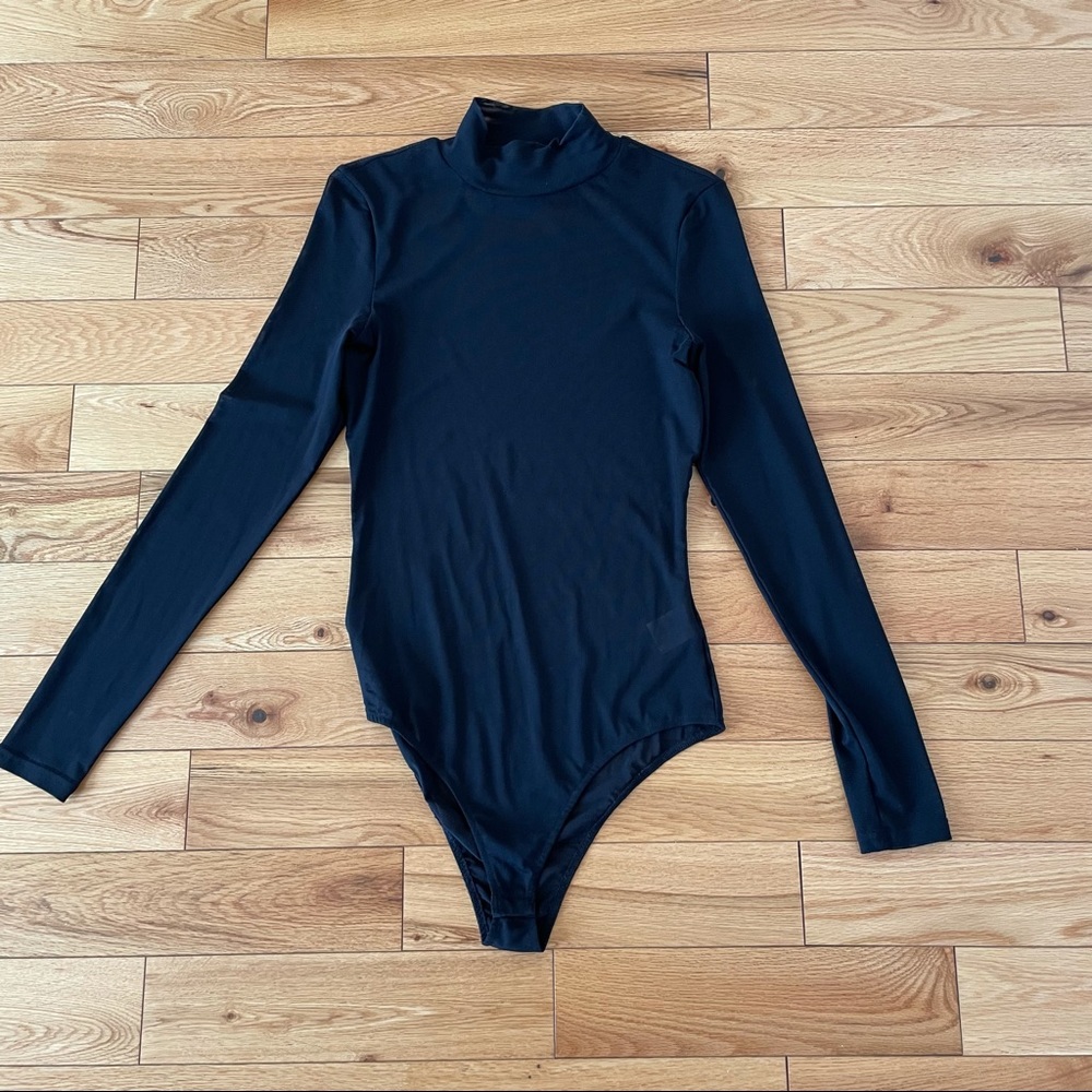 Mesh Turtleneck Bodysuit